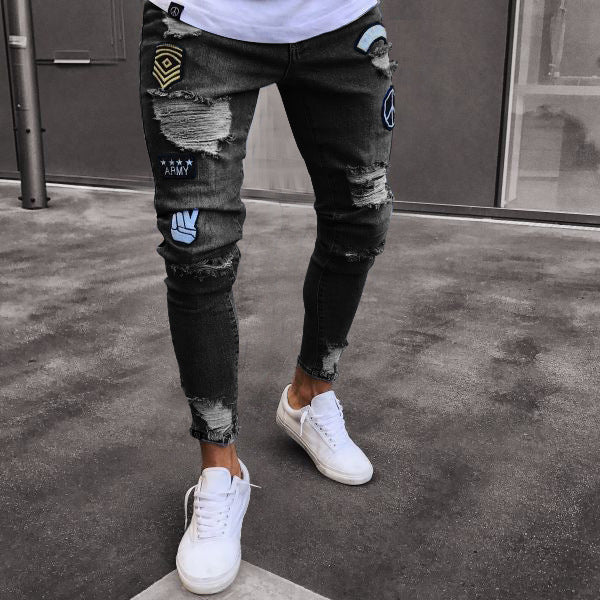 Men's Distress Denim Jeans