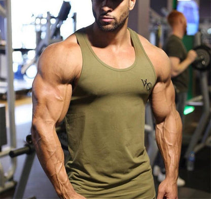 Men's Curved Hem Singlet