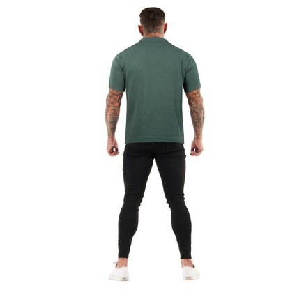PREMIUM SHORT SLEEVE SLIM FIT POLO - GREEN