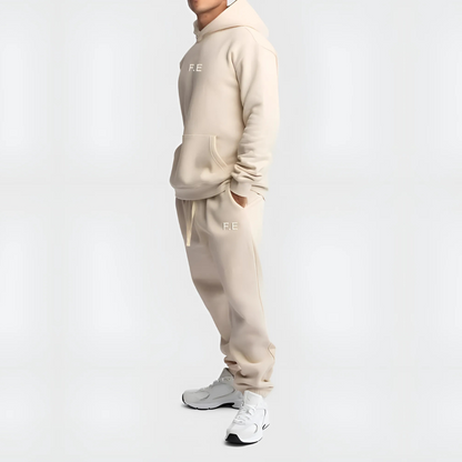 Men's FE Relaxed Fit Hoodie - Cream