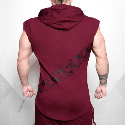Men's Sleeveless Hooded Tank