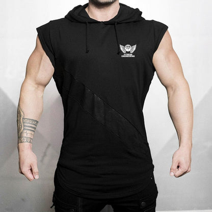 Men's Sleeveless Hooded Tank