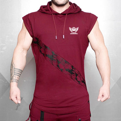 Men's Sleeveless Hooded Tank