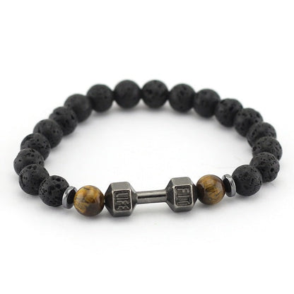 Dumbell Stone Bead Braclet