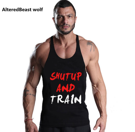 Men's "Shut up and Train" Stringer