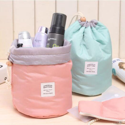 Barrel Cosmetic Travel Bag