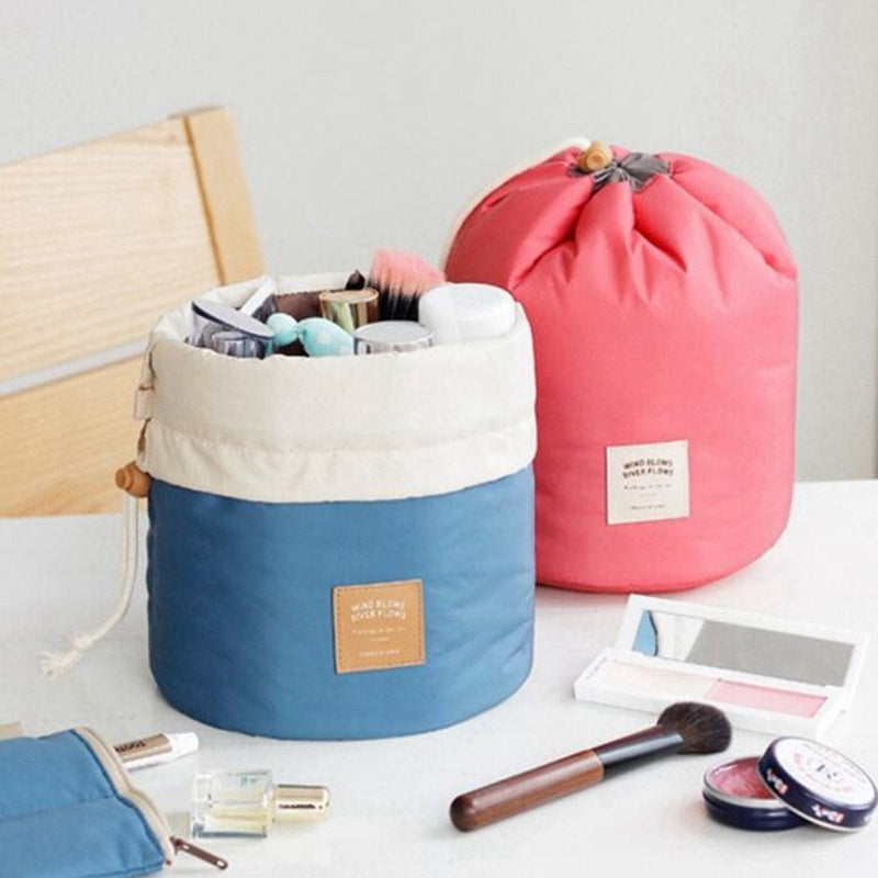Barrel Cosmetic Travel Bag