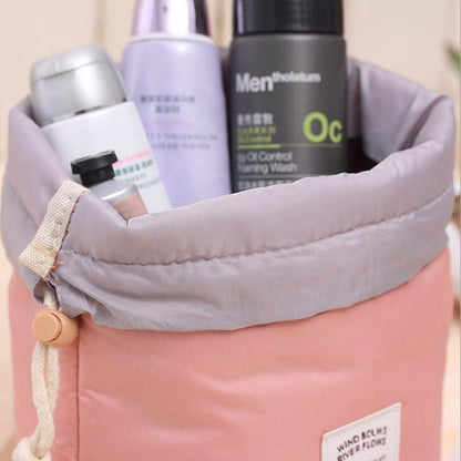 Barrel Cosmetic Travel Bag