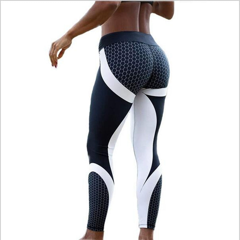 Women's Mesh Pattern Print Leggings