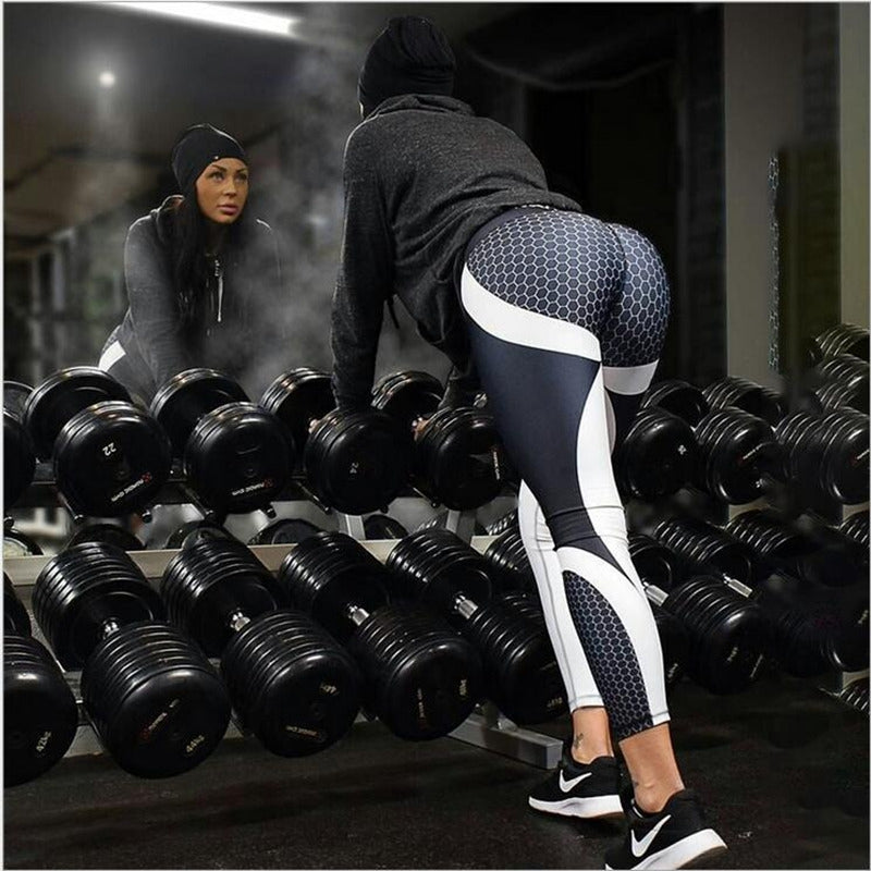 Women's Mesh Pattern Print Leggings