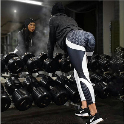 Women's Mesh Pattern Print Leggings