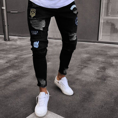 Men's Distress Denim Jeans