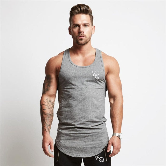 Men's Curved Hem Singlet