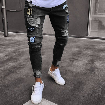 Men's Distress Denim Jeans