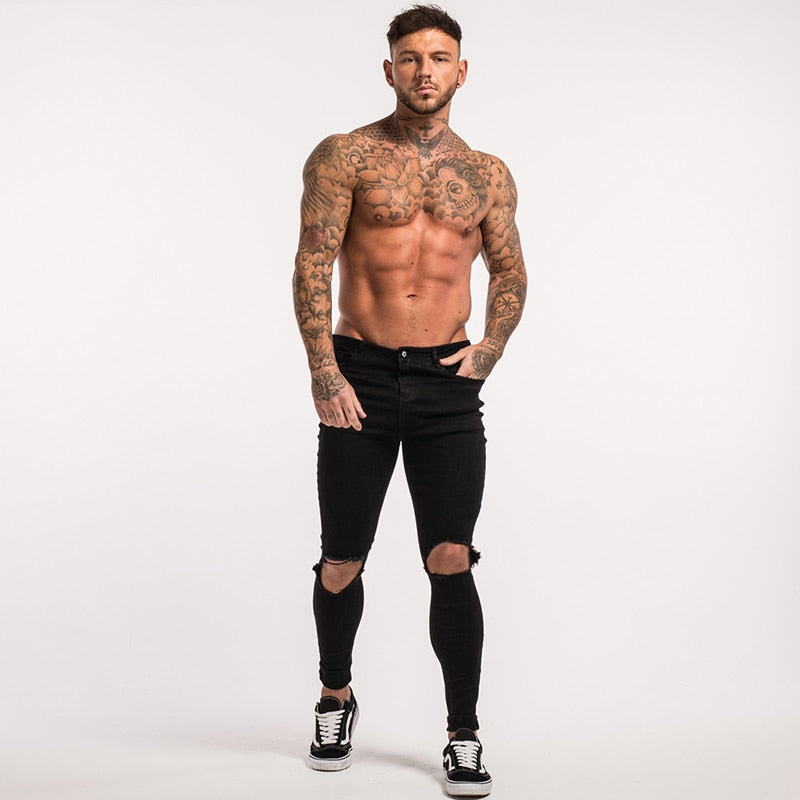 Men's Skinny Ripped Jeans V2