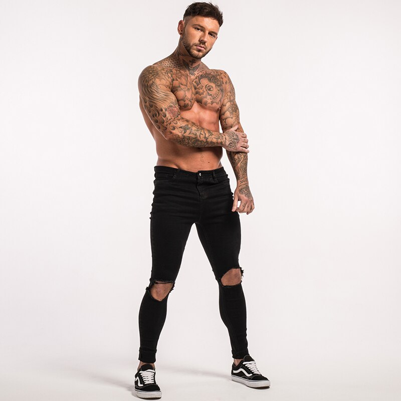 Men's Skinny Ripped Jeans V2